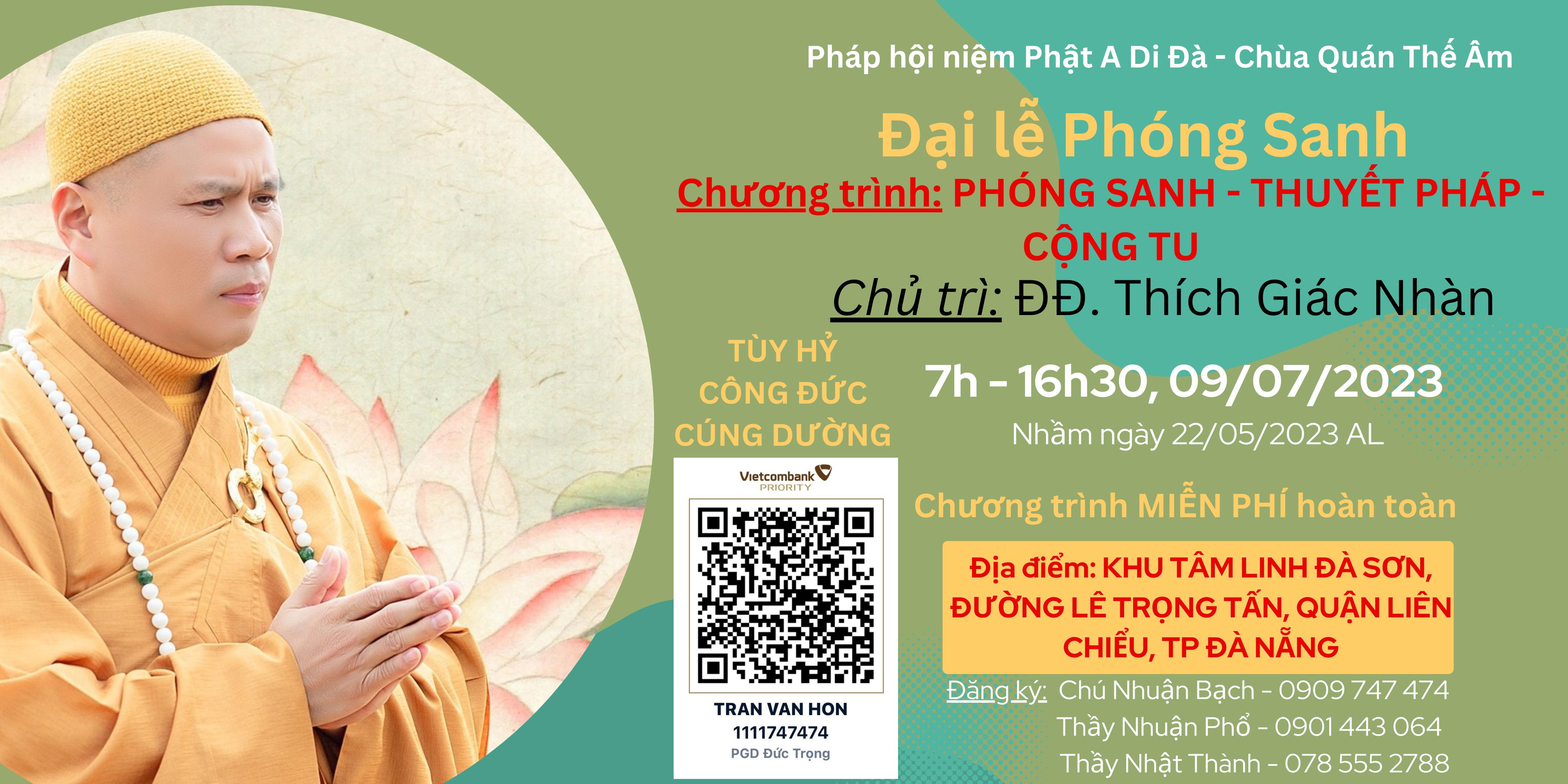 Chương trình phóng sanh 09/07/2023