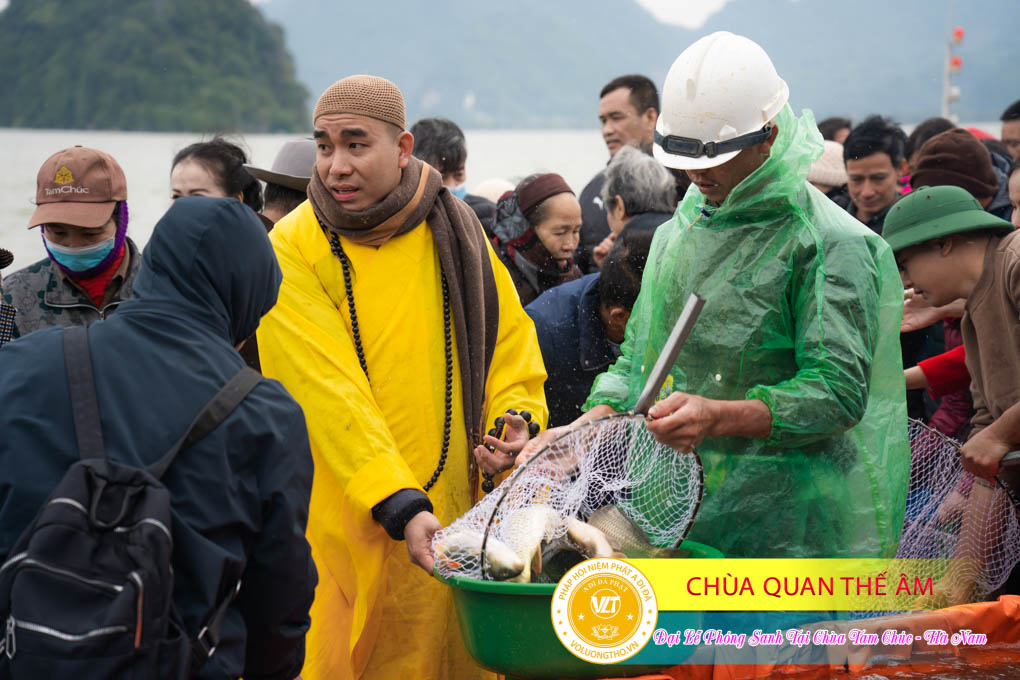 Hình Ảnh Đại Lễ Phóng Sanh Tại Chùa Tam Chúc Tỉnh Hà Nam, Thứ 5 Ngày 21/12/2023